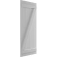 thumbnail image 2 of Ekena Millwork 21 1/2"W x 74"H True Fit PVC Four Board Joined Board-n-Batten Shutters w/Z-Bar, Primed (Per Pair - Hardware Not Included), 2 of 8