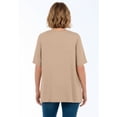 thumbnail image 2 of Jessica London Women's Plus Size Stretch Knit V-Neck Swing Tunic, 2 of 3