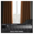 thumbnail image 2 of TiaGOC Faux Linen Room Darkening Curtains - 108 Inches Long Luxury Linen Curtains for Bedroom & Living Room (1 Panel), 50W X 108L, Desert Orange, 2 of 9