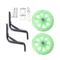 thumbnail image 1 of 2 Pcs Light Flashing Mute Children Bike Auxiliary Wheel Accessories with 12 Inch Bracket (Green), 1 of 5