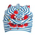thumbnail image 3 of Sikiie Red Funny Crab on Blue Stripe Toddler Beanie Kids Beanie Hat Warm Winter Hats for Boys Girls Knit Cap, 3 of 7