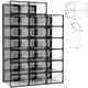 thumbnail image 1 of 15Pcs Cajas de Zapatos Apilable Transparentes y Plegable - Juego de Organizadores de Zapatos con Puerta de Succión, Zapateras Apilables Multifuncional a Prueba de Polvo para Hogar (Negro 34*26*18 cm), 1 of 9