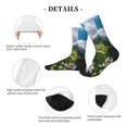 thumbnail image 4 of Disketp Mountain Daisy Meadow Unisex Mid-Calf Socks Lightweight Breathable Ventilation Ankle Socks, 4 of 7