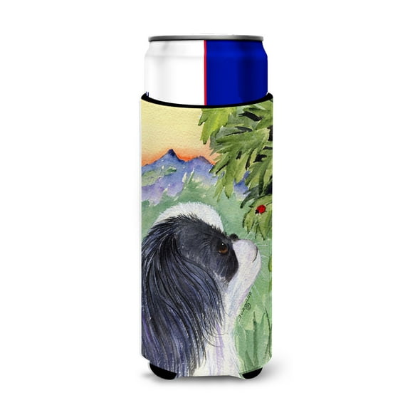 Caroline's Treasures SS8259MUK Japanese Chin Ultra Hugger for slim cans, Slim Can, multicolor