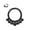 Black, variant on 16g Septum Jewelry 16 gauge Septum Rings for Women Gold Plated Surgical Steel Septum Hoop 8mm Beaded Daith Piercing Jewelry