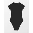 thumbnail image 3 of One Piece Swimsuit For Women High Neck Zipper Short Sleeve Bathing Suit, 3 of 3