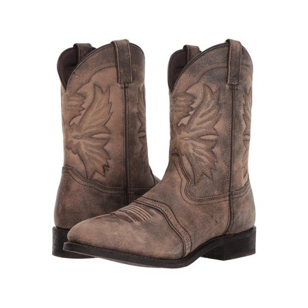Ad Tec Men's Western Cowboy Boot - Square Toe, Full Grain Leather, Oil-Resistant Sole, Medium & Wide Widths