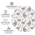 thumbnail image 3 of Lsque Funny Chicken Pattern 4" Drink Coasters Set of 4, PVC Leather Absorbent Coasters, Table Coaster Set Decorative Coffee Cup Coasters Housewarming Gift -Octagon, 3 of 6
