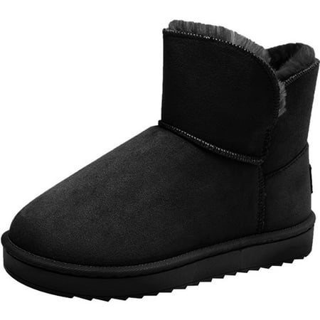 

Women Winter Boots Casual - Faux Fur Lined Thick Warm Snow Boots Ankle Booties