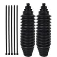 thumbnail image 6 of Universal Steering Rack and Pinion Tie Rod Boots, Silicone Bellow Boots with 2 Pieces Gaiter Pinion Boots, 4 Pieces Locking Clamps and 4 Pieces Cable Ties, Black, 6 of 7