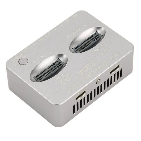 Dual Bay Clone Docking Station, M.2 NVMe Docking Station High Speed Strong Heat Dissipation For Computer