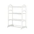 thumbnail image 2 of ROLKFUK Organizing Racks 4 Tier Metal Shoe Rack, Thickened Steel & Plastic - Tool-Free 5-Min Install, Ventilated, White, Shoe Storage Organizer for Entryway, Bedroom Closet & Dorm, 2 of 6