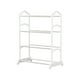 thumbnail image 2 of Organizador de almacenamiento de zapatero, estantes de metal de 4 niveles, entrada de armario de dormitorio, marco de metal resistente, ahorro de espacio, diseño plegable, para dormitorio, 2 of 7