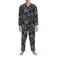 thumbnail image 3 of Sikiie Snake Mens Pajama Set, Soft Warm Long Sleeve Sleepwear, Cozy Button-Down Pjs for Men-XX-Large, 3 of 7
