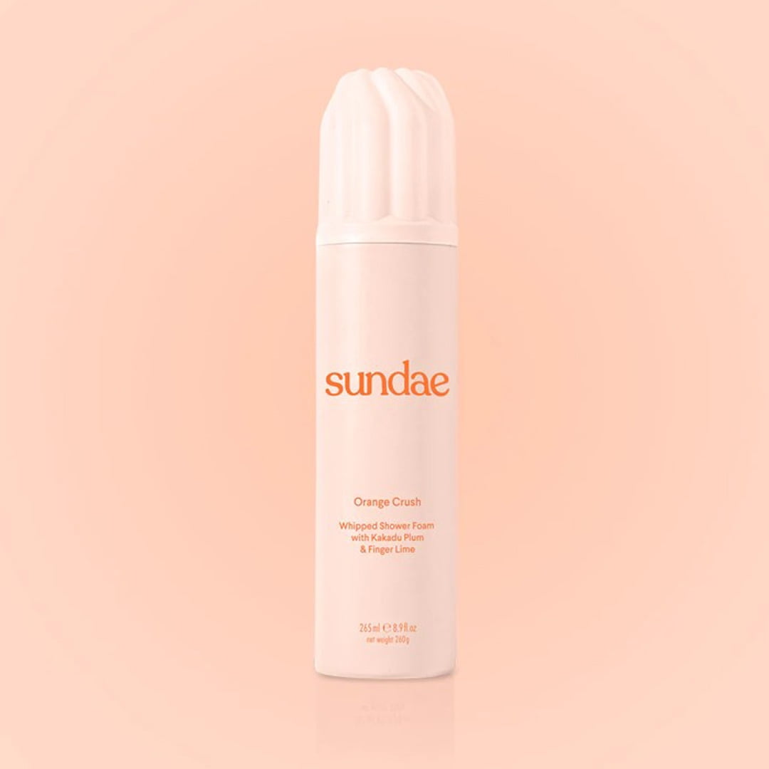 Sundae Whipped Shower Foam Orange 8.9 oz. Body Wash for All Adult Skin Types