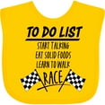 thumbnail image 3 of Inktastic To Do List Funny Racing for Baby Boys or Girls Baby Bib, 3 of 4