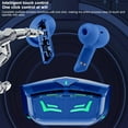 thumbnail image 4 of Earbuds Wireless, Hwkond Wireless Bluetooth Earphones, Gaming Esports, Noise Reduction, High Sound Quality, Cool Breathing Lights, Transparent Compartment Earphones, Blue, Up to 60% Off, 4 of 7