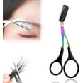 thumbnail image 7 of Eyebrow Trimmer Scissor, 2024 Upgraded Eyebrow Scissors with Comb, Stainless Steel Eye Brow Shaper Trimming Scissors, Precision Eyebrow Cutter, Eyebrow Scissors Tool for Men Women(Green-1,1PCS), 7 of 7