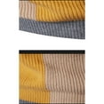 thumbnail image 3 of IYTR Mens Sweaters Casual Color Block Long Sleeve Pullover Turtle Neck Sweater Leisure Textured Sweater Gray XL, 3 of 4