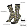 thumbnail image 4 of Haiem Sugar Skulls Pattern Crew Socks – Soft & Durable Moisture-wicking Socks, Stay-Up Fit for Business, Work, and Casual Wear Size 5-11, 4 of 6