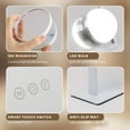 thumbnail image 2 of Hansong Vanity Mirror with Lights Lighted Makeup Mirror with 9 LED Bulbs Plug in Light Up Makeup Mirror with Lights 360 Rotation with 10x Magnifying Mirror Tabletop, 2 of 6