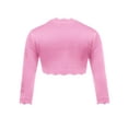 thumbnail image 3 of Arshiner Girls Cardigan Sweaters Shrug Crewneck Button Front Outerwear Black for 7-8 Years Pink 130, 3 of 8