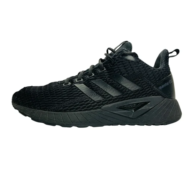 Adi-das Mens Questar CC DB1157 Black Lace Up Low Top Running Sneakers Size 9