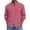 Pink, variant on Cotton Blend Men Short Sleeve /Long Sleeve Button Down Shirts Solid Color Henley Collar Tshirt With Pockets