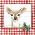 thumbnail image 2 of Pinto, Patricia 15x15 White Modern Wood Framed Museum Art Print Titled - Red Plaid Woodland II, 2 of 4
