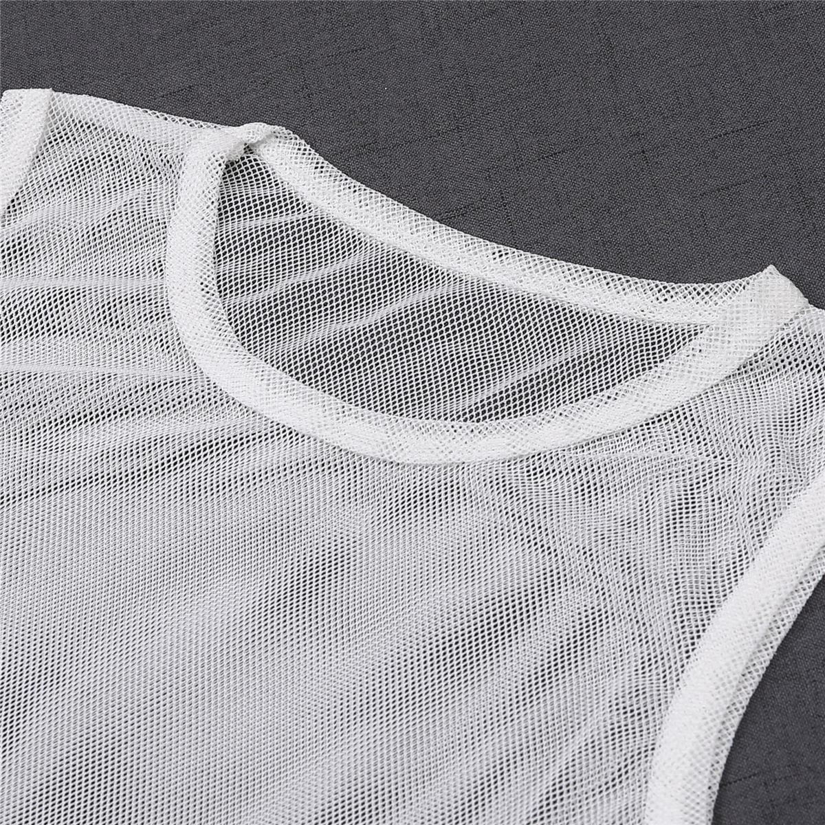 Débardeur Pour Homme En Résille 100% Coton - Coupe Ajustée, Respirant - Pour Sport, Vacances, Look Décontracté