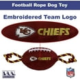 thumbnail image 7 of Pets First NFL Kansas City Chiefs Plush Football Rope Toy for Dogs & Cats - Soft, Chewy & Squeaky, 7 of 7
