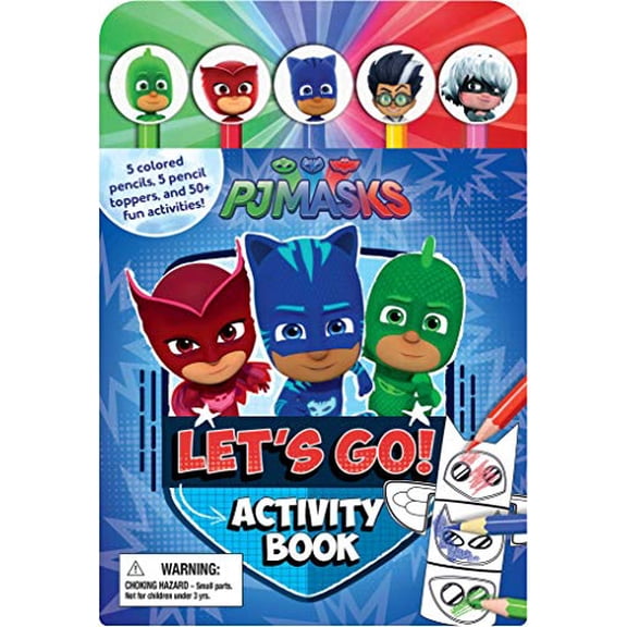 Pre-Owned Pj Masks Let's Go Activity Book (Pencil Toppers) Paperback