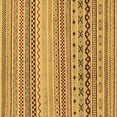 thumbnail image 1 of Ahgly Company Indoor Square Abstract Brown Modern Area Rugs, 3' Square, 1 of 4