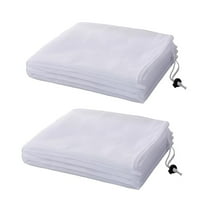 JoyMoreHome 2pcs 39.4 x 59 Inch Garden Netting Bags with Drawstring Plant Mesh Cover Protect Vegetable Fruit Trees from Insect Birds