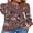 Bean-rose Red, variant on WUJINXIA Women's Long Sleeve Dressy Blouses Pleated Front Tunic Crew Neck Casual