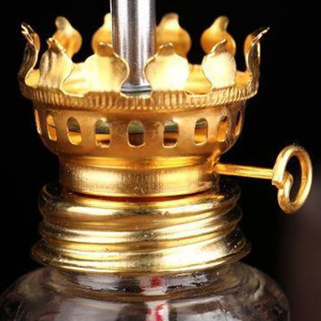 2PCS Glass Oil Lamps for Indoor Use Vintage Kerosene Lamp Oil Lantern Kerosene Lantern with 2 Wicks