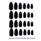 thumbnail image 2 of Qarigey 24 Pieces False Nails Press-on Stick-on Full Tips Nail DIY Fingernails Wearable Tips Manicure Supplies Art Sticker Cover Tools Type3 NO3 Qarigey CE012394-00, 2 of 6