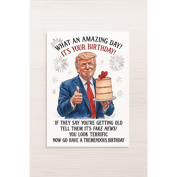 Funny Birthday Card – "What an Amazing Day! It's Your Birthday!" – Humorous Gift for Friends & Family – Ideal for Celebrating Milestones with a Dash of Humor