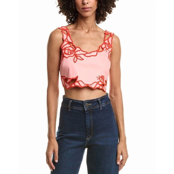 Cinq à Sept womens Trailing Peonies Bonita Top, xs