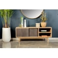 thumbnail image 2 of Coaster Wood TV Console for TVs up to 60" with Sliding Doors in Natural, 2 of 3