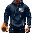 thumbnail image 1 of Styesk Sweatshirts for Men Men's Spring And Fall Printed Hooded Sweatshirt Zipper Multi-Pocket Pullover Sweatshirt, 1 of 4