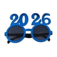 thumbnail image 2 of 1Pcs 2026 Glasses,2026 Graduation Sunglasses，Fancy New Year Party Glitter Number Photo Props Glasses (Blue), 2 of 5