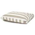 thumbnail image 1 of Majestic Pet | Vertical Stripe Shredded Memory Foam Rectangle Pet Bed For Dogs, Removable Cover, Sand, Small, 1 of 5