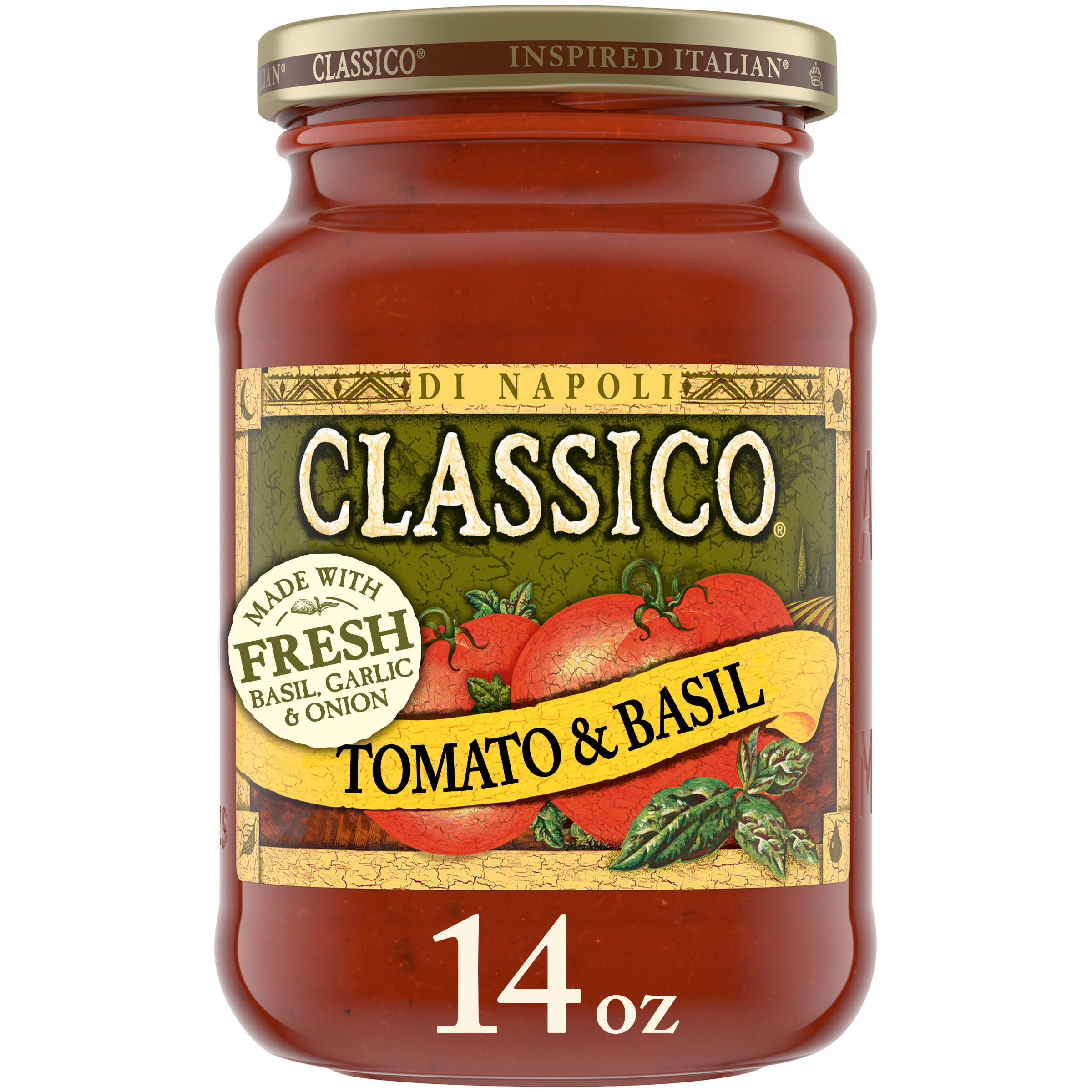Classico Tomato Basil Pasta Sauce 14 Oz Jar Walmart Com