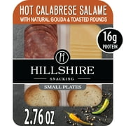 Hillshire Snacking Hot Calabrese Salami, Gouda Cheese, Toasted Rounds Snack Kit, 2.76 oz
