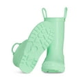 thumbnail image 4 of Kushyshoo Kids Rain Boots for Girls Boys Waterproof Rain Shoes with Easy On Handless Green Solid Boots Size 6, 4 of 7