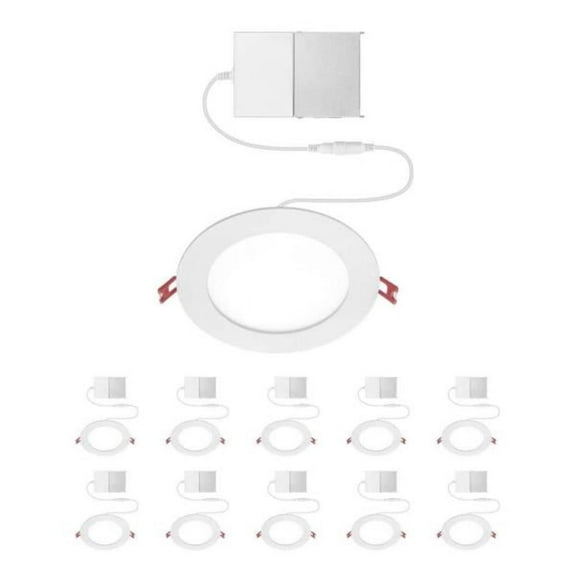 Commercial Electric Value Series 6 in LED Slim Canless - White - (10-Pack) 32000095