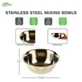 thumbnail image 2 of [24 Pack] 4 Quart Medium Stainless Steel Mixing Bowl - Baking Bowl, Flat Base Bowl, Preparation Bowls - Great for Baking, Kitchens, Chef's, Home use by EcoQuality (4 qt), 2 of 5