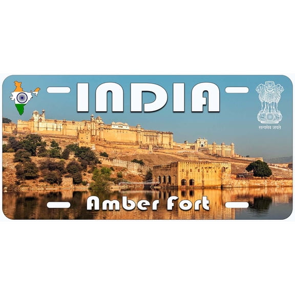 India Amber Fort Novelty Car License Plate