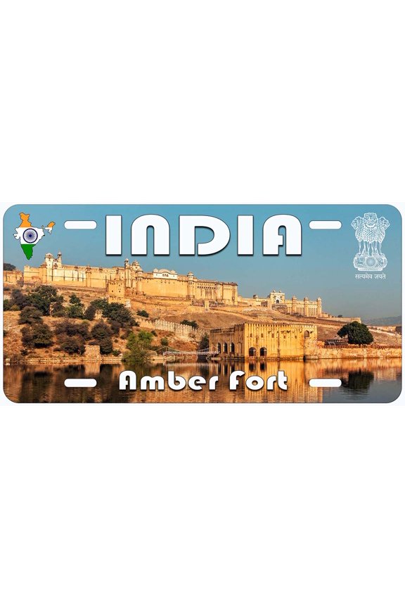 India Amber Fort Novelty Car License Plate